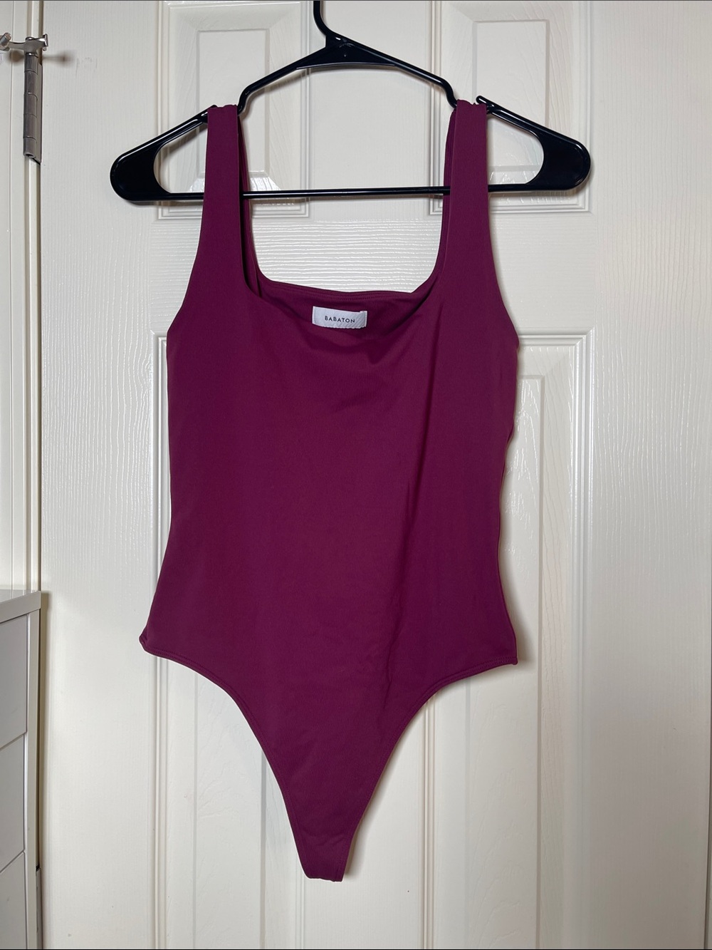 Babaton Berry Plum Scoop Bodysuit